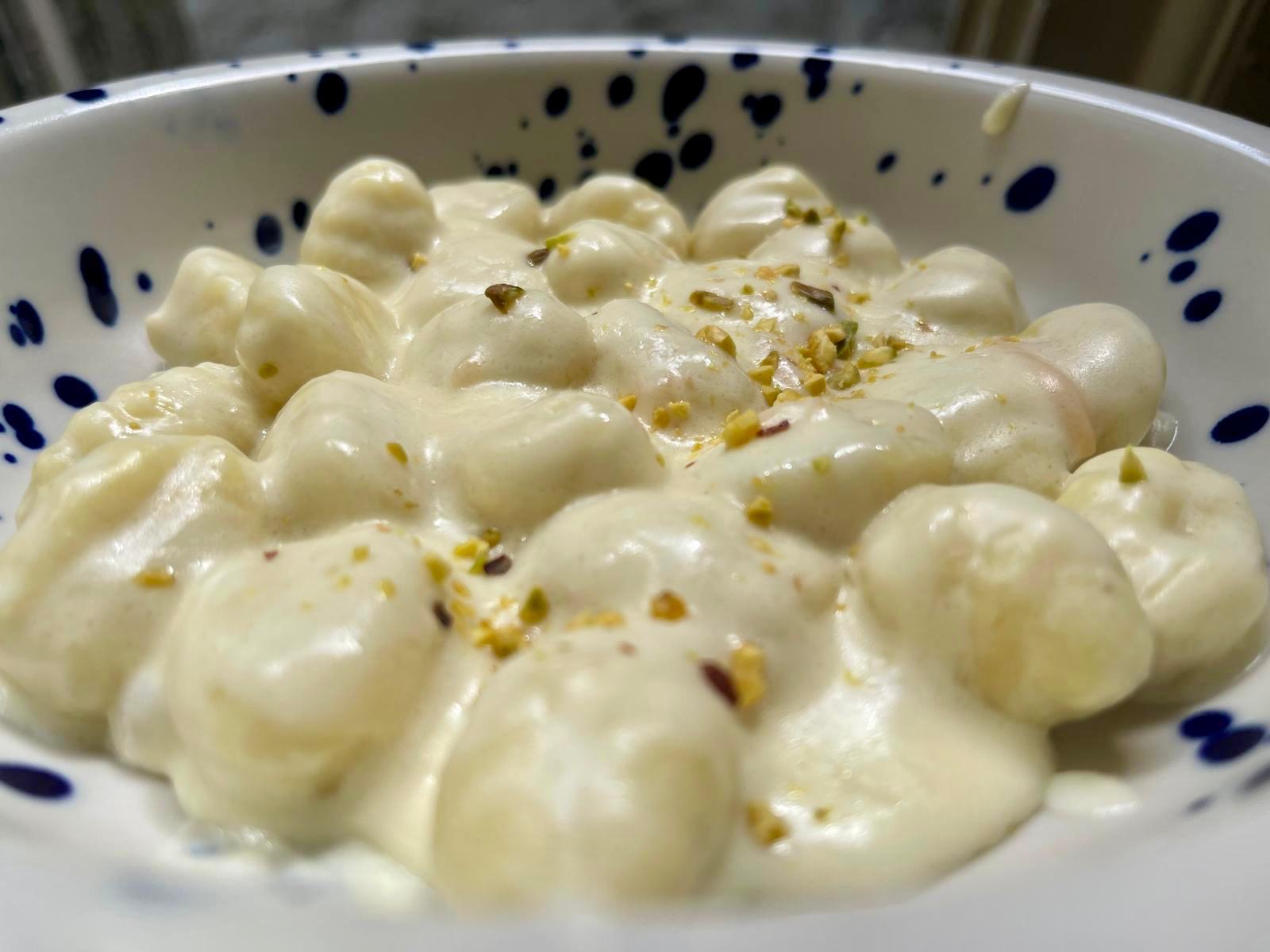 Gnocchi alla crema di pistacchio