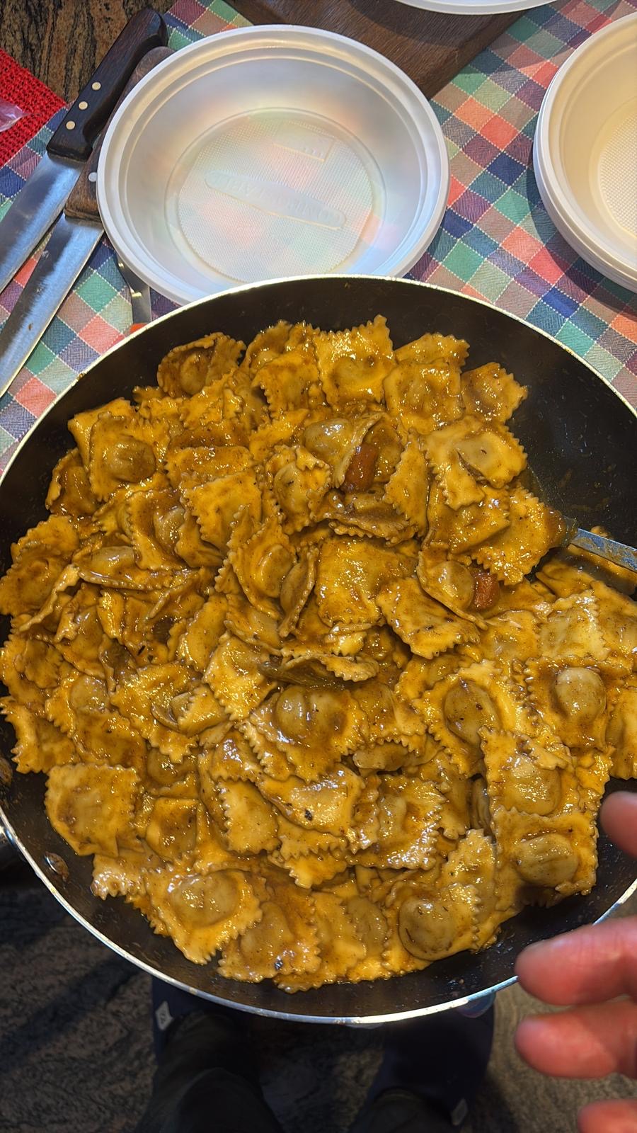 Agnolotti del plin al sugo d'arrosto